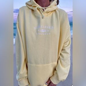 Banana yellow Sunkissed Coconut hoodie